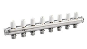 OUTLET Rozdzielacz  INOX HOME do wody użytkowej ze stali nierdzewnej 3/4" x 3/4" 8 sekcji