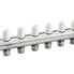Stainless steel water manifold INOX HOME series 3/4″ x 3/4″ 8 ways