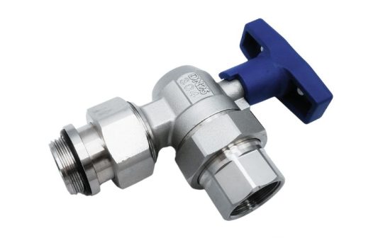 Zawór kulowy kątowy ze stali nierdzewnej GZ 3/4” x GW 3/4″ INOX HOME