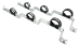 Uchwyt mocujący do rozdzielacza wody pitnej INOX HOME 3/4″ POTRÓJNY