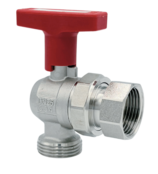 Zawór kulowy kątowy ze stali nierdzewnej GZ 3/4” x GW 3/4″ INOX HOME