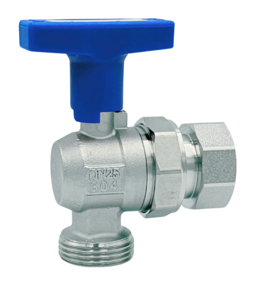 Zawór kulowy kątowy ze stali nierdzewnej GZ 3/4” x GW 3/4″ INOX HOME