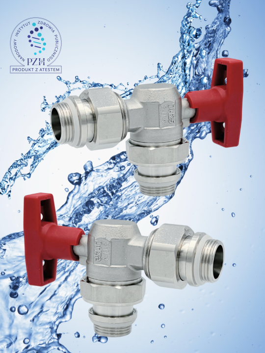 Zawór kulowy kątowy ze stali nierdzewnej GZ 3/4” x GW 3/4″ INOX HOME