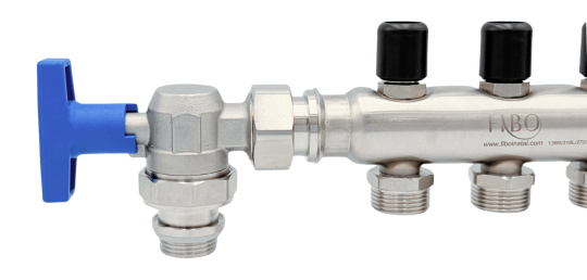 Zawór kulowy kątowy ze stali nierdzewnej GZ 3/4” x GW 3/4″ INOX HOME