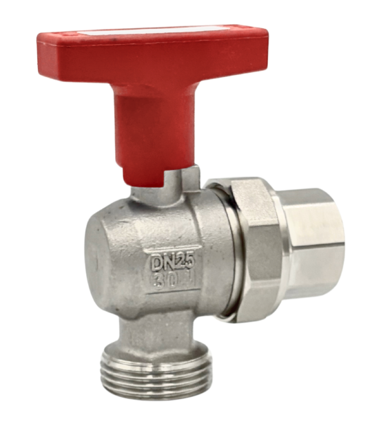 Zawór kulowy kątowy ze stali nierdzewnej GZ 3/4” x GW 3/4″ INOX HOME