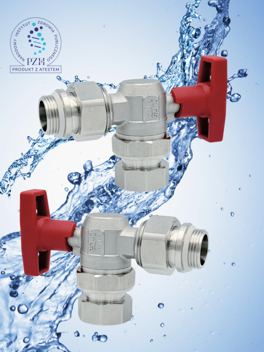 Zawór kulowy kątowy ze stali nierdzewnej GZ 3/4” x GW 3/4″ INOX HOME