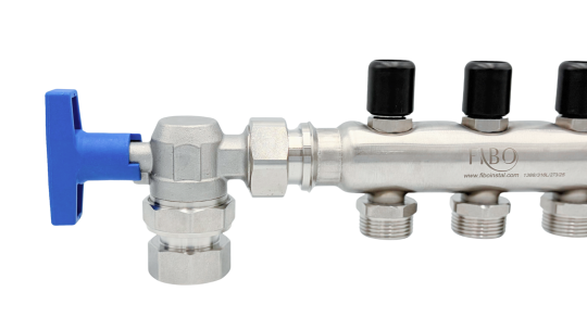 Zawór kulowy kątowy ze stali nierdzewnej GZ 3/4” x GW 3/4″ INOX HOME