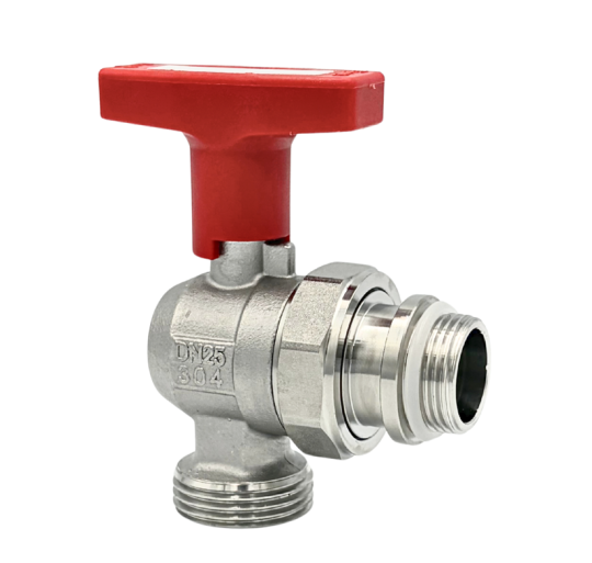 Zawór kulowy kątowy ze stali nierdzewnej GZ 3/4” x GW 3/4″ INOX HOME