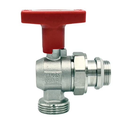 Zawór kulowy kątowy ze stali nierdzewnej GZ 3/4” x GW 3/4″ INOX HOME