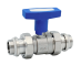 Zawór kulowy kątowy ze stali nierdzewnej GZ 3/4” x GW 3/4″ INOX HOME
