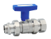 Zawór kulowy kątowy ze stali nierdzewnej GZ 3/4” x GW 3/4″ INOX HOME