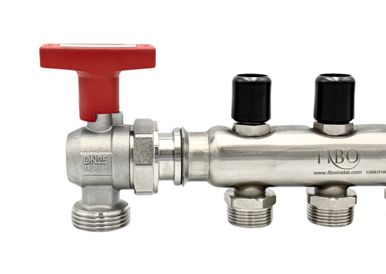 Zawór kulowy kątowy ze stali nierdzewnej GZ 3/4” x GW 3/4″ INOX HOME